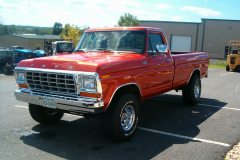 Finished 1979 Ford F-150 Custom paint job with ghost flames
