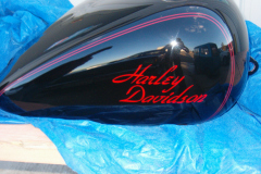 Hand stripped Harley Davidson Tank