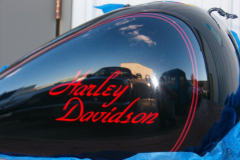 Hand stripped Harley Davidson Tank